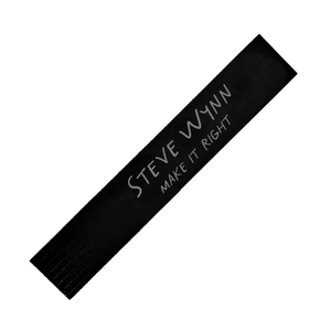 Steve Wynn 'Limited edition silver foil leather bookmark'